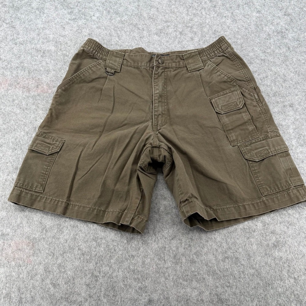 5.11 Tactical Series Mens Brown Cotton Canvas Cargo Shorts Style 73285 Size 34
